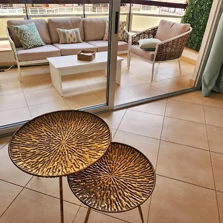 New Elegant Sea And Pool Views In Cristianos Apartament *